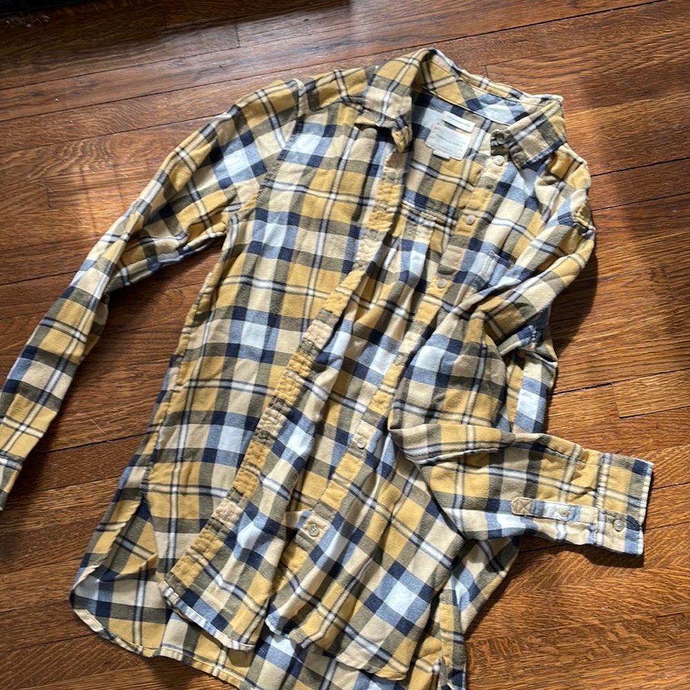 Plaid button down American Eagle